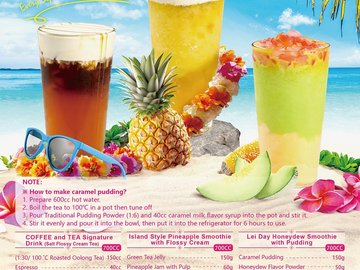 Lei Day Style Signature Drink - how to make beverage, lei day, recipe, bubble tea supplier, bubble tea ingredients supplier